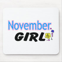November Girl Mousepad
