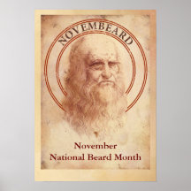 November is National Beard Month Poster