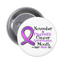 November is Pancreatic Cancer Awareness Month Pin