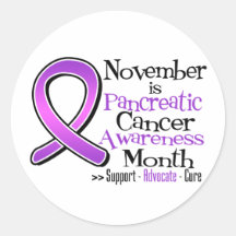 November is Pancreatic Cancer Awareness Month Sticker