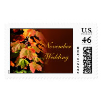 November Leaves Wedding Postage - Customized postage by TDSwhite November Leaves Wedding Postage - Customized postage