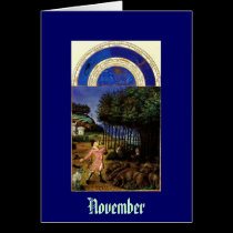 November - Les Tres Riches Heures du Duc de Berry cards