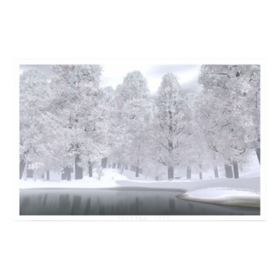 November Snow Poster by digitalblasphemy