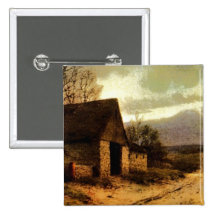 November Twilight  (1912) Barn and Fields Bookmark Button