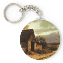 November Twilight  (1912) Barn and Fields Bookmark Keychain