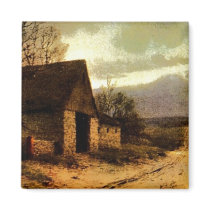 November Twilight (1912) Barn and Fields Bookmark magnets by MyBookmarks November Twilight (1912) Barn and Fields Bookmark magnets