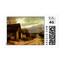 November Twilight (1912) Barn and Fields Bookmark postage by MyBookmarks November Twilight (1912) Barn and Fields Bookmark postage