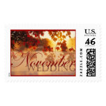 November Wedding I Postage Stamp