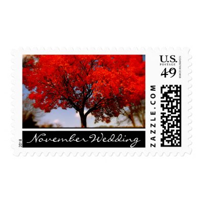 November Wedding Stamp