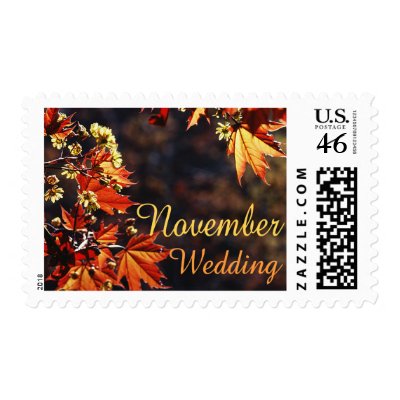 November Wedding stamps