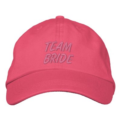 Novia del equipo gorra bordada Novia del equipo gorra bordada