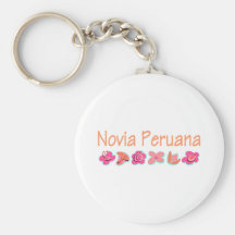 Novia Peruana Key Chains