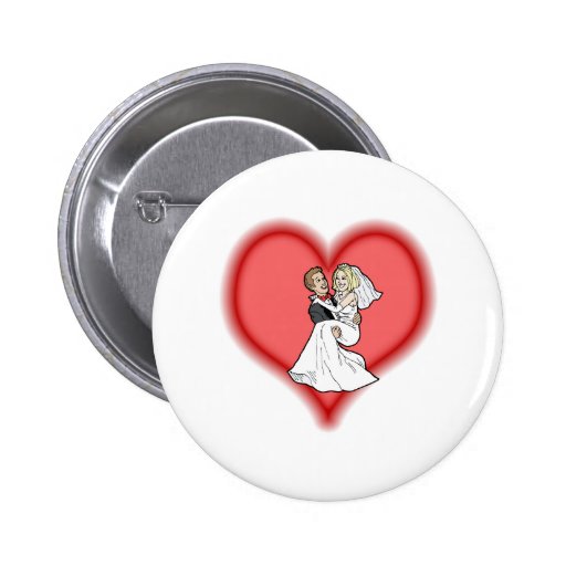 Novia y novio pins