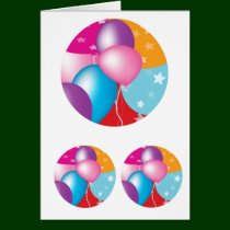 NOVINO Celeberations - Baloons,Stars n Hearts cards by doonagiri NOVINO Celeberations - Baloons,Stars n Hearts cards