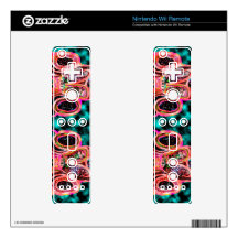 NOVINO Cloud Nine Bull Fight Pattern Nintendo Wii Remote Decal