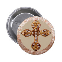 NOVINO Cross with Diamonds Buttons
