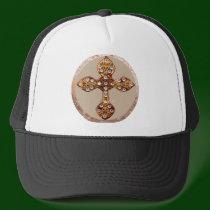 NOVINO Cross with Diamonds hats by doonagiri NOVINO Cross with Diamonds hats