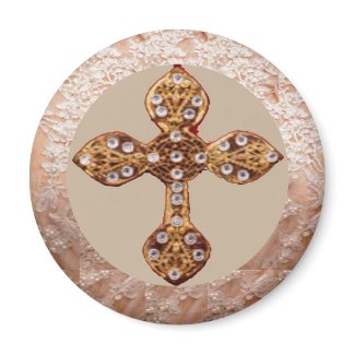 NOVINO Cross with Diamonds magnet