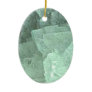 NOVINO Crystal Emrald & Blue Sapphire on back Christmas Tree Ornaments