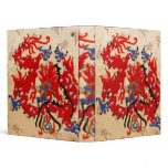 NOVINO Erotic Red - Silk Fabric Patchwork 2 binders