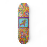 NOVINO Exotic Bird and Florals by Naveen Custom Skateboard