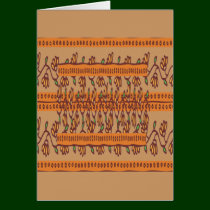 NOVINO Floral Border Pattern cards by doonagiri NOVINO Floral Border Pattern cards