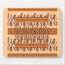 NOVINO Floral Border Pattern mousepads by doonagiri NOVINO Floral Border Pattern mousepads