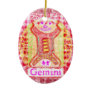 NOVINO Gemini Zodiac & Heart Chakra other side Christmas Ornaments