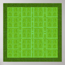 NOVINO Hues of  Green Collection Poster