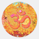 NOVINO Om Mantra - Dedication by Naveen Joshi Round Sticker
