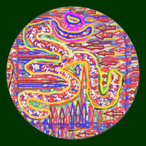 NOVINO Om Mantra - High Energy Acrylic Art stickers by doonagiri NOVINO Om Mantra - High Energy Acrylic Art stickers