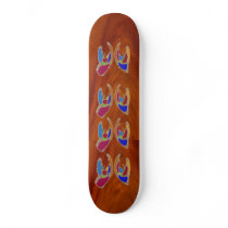 NOVINO  Painted Helping Hands Custom Skate Board