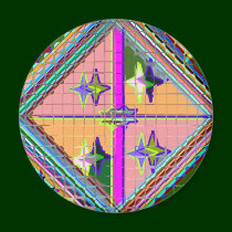 NOVINO Purple Star - Healing Art Series magnets by doonagiri NOVINO Purple Star - Healing Art Series magnets