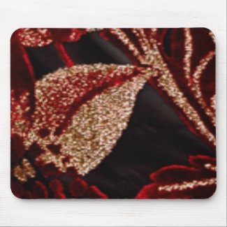 NOVINO Zazzling Golden Leaf mousepad