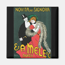 Novita per Signora by Leonetto Cappiello Fridge Magnet