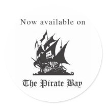 Now available on The Pirate Bay stickers