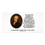 Now Forming A Republican Government Real Liberty Customized Photo Card