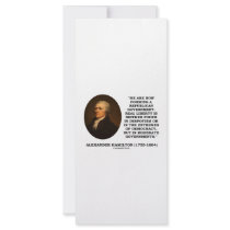 Now Forming A Republican Government Real Liberty Custom Rack Card