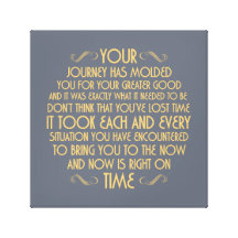 Now is right on time: Printed Canvas Stretched Canvas Print