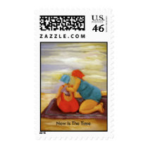 Now Is The Time postage by artistone Now Is The Time postage