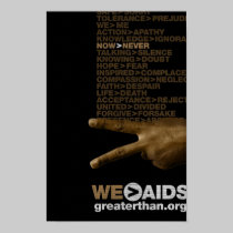 Now > Never Hand Sign Poster posters