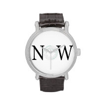 NOW: The Only Time is the Present Wrist Watches at Zazzle
