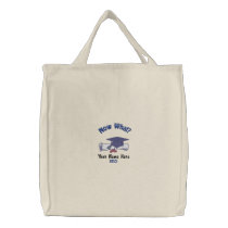 Now What Grad Embroidered Bags