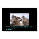 Now, what was that about my mother? posters