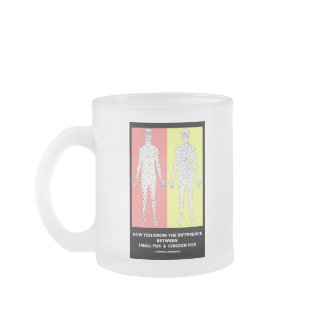 Now You Know Difference Smallpox Chicken Pox mug