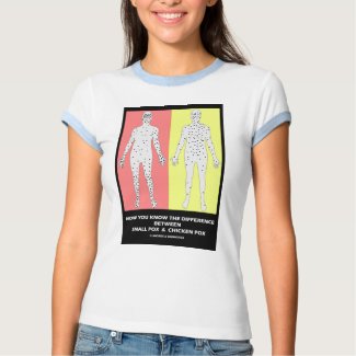 Now You Know Difference Smallpox Chicken Pox shirt