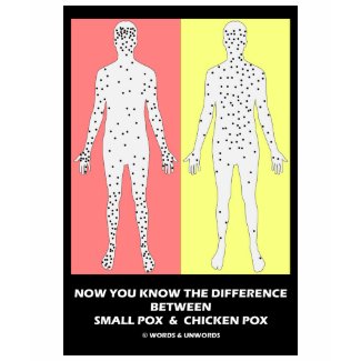 Now You Know Difference Smallpox Chicken Pox shirt
