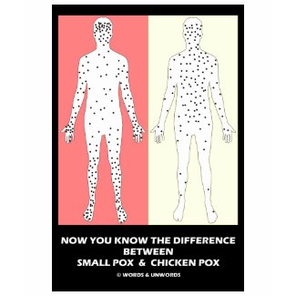 Now You Know Difference Smallpox Chicken Pox shirt