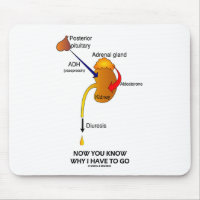 Now You Know Why I Have To Go (Diuresis) Mouse Pad