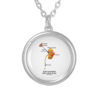Now You Know Why I Have To Go (Diuresis) Round Pendant Necklace